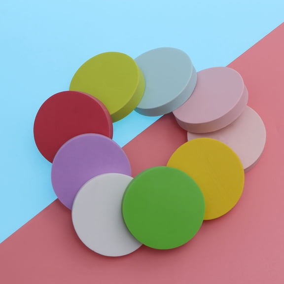 LOLIPPYY Rubber Stamps Set Round Design Assorted Colors for Postcards, Scrapbooking, and Craft Projects