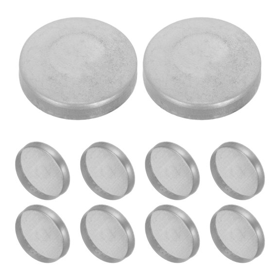 LOLIPPYY 10Pcs Decorative Fence Post Caps Iron Round Tubing End Covers for Garden Deck Rail