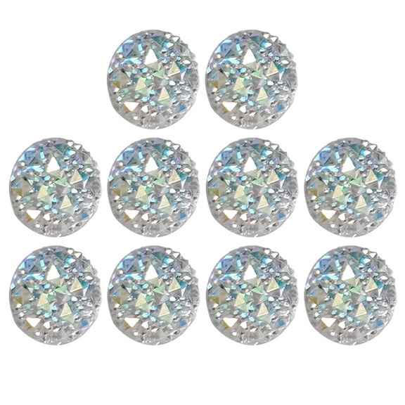 LOLIPPYY 10Pcs Delicate Plated Silver Rhinestone Thumb Tacks Multi-Function Pushpins for Bulletin and Map Supplies