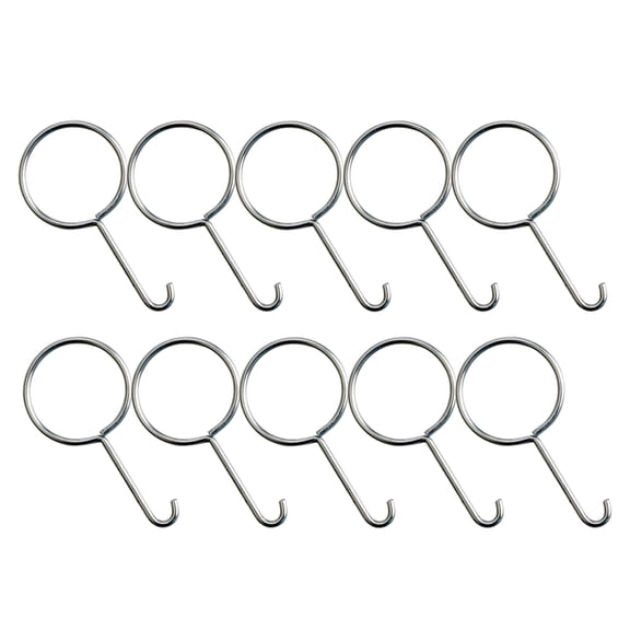 LOLIPPYY 10Pcs Drain Hook Stainless Steel Plated Silver Shower Drain Lifting Tool Lightweight Portable
