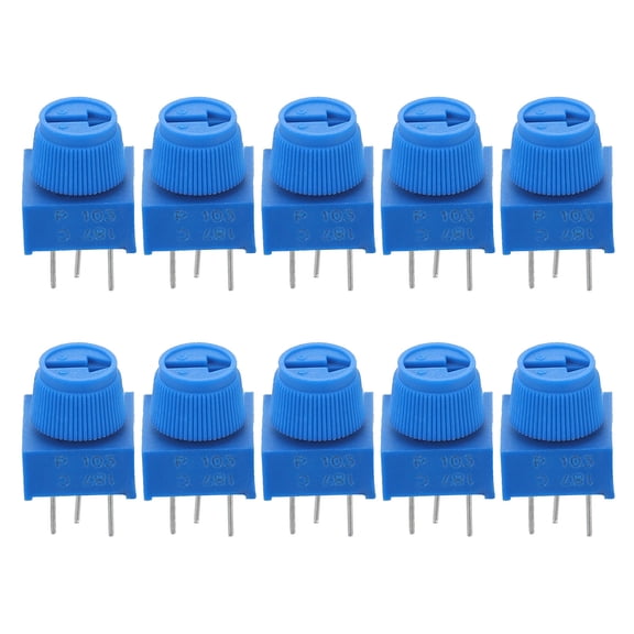 LOLIPPYY 10Pcs Durable Metal Resistive Resistor Dark Blue for Breadboard Machine Prototyping