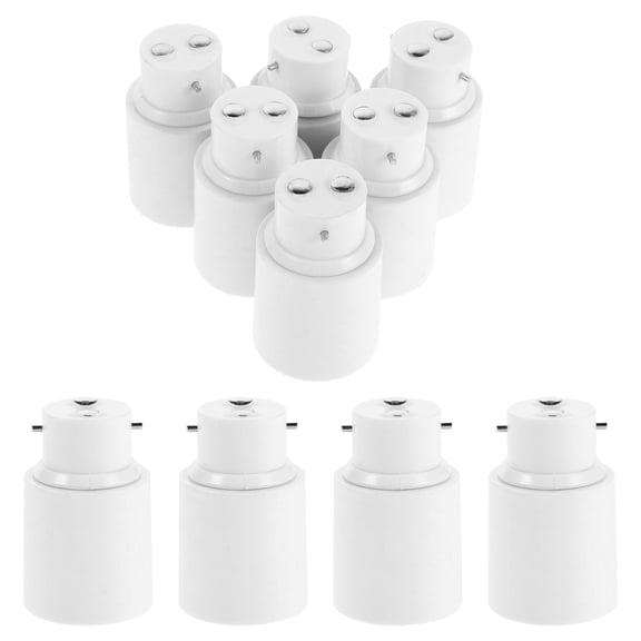 LOLIPPYY 10Pcs Durable White Light Bulb Adapter Socket Converter for Lamp Base and Light Stand Mount