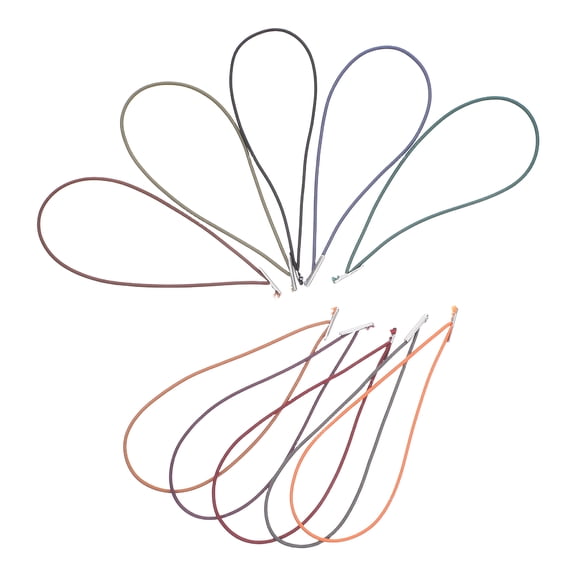 LOLIPPYY 10Pcs Elastic Closure for Travelers Notebook with Metal Fastener Assorted Color Stretch Cord
