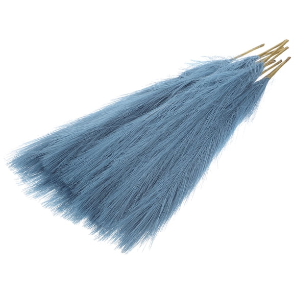 LOLIPPYY 10Pcs Fake Grass Plants Blue Decoration for Parties and Home Decor