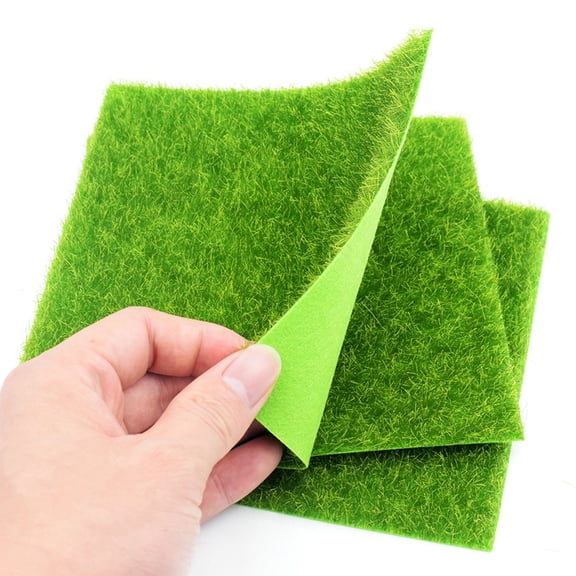 LOLIPPYY 10Pcs Fake Grass Rug For Living Room And Bedroom Decoration