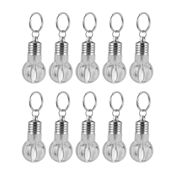 LOLIPPYY 10Pcs Fashion LED Key Hanging Pendant Light Bulb Shape Decorative Charm