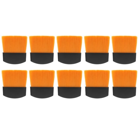 LOLIPPYY 10Pcs Fine Detail Brush Yellow Synthetic Material for Educational Activities for Children
