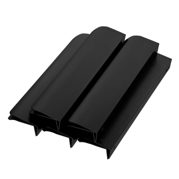 LOLIPPYY 10Pcs Finger Pulls for Drawers Black Aluminum Alloy for Cabinets Homeowners Modernization