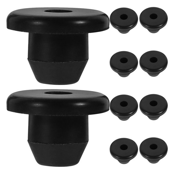 LOLIPPYY 10Pcs Floor Jack Rubber Plugs for Automotive Repair Black Leak Prevention Parts
