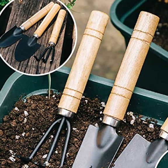 LOLIPPYY 10Pcs Gardening Hand Tools Set for Potted Planting and Flower Transplanting At Home