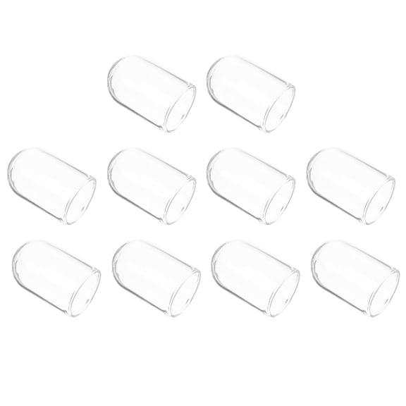 LOLIPPYY Set of 10 Glass Flower Display Domes for Preserved and Dried Flowers, Decorative Floral Covers for Home and Event Use
