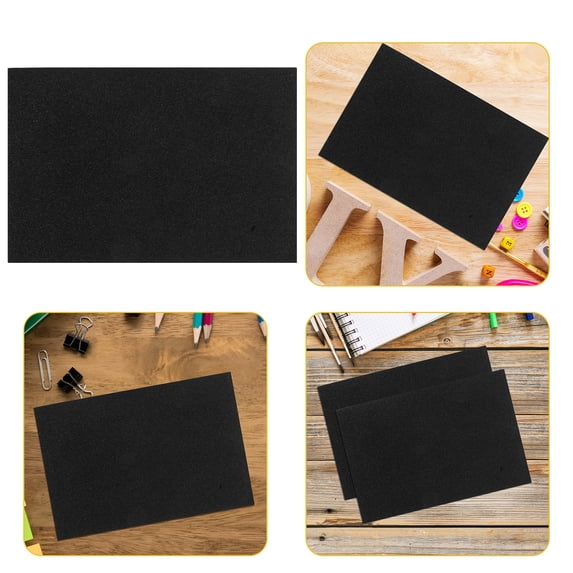 LOLIPPYY Black Glitter Crafting Sponge Papers Non-Adhesive for Projects