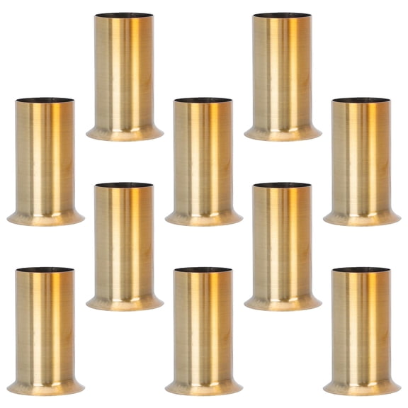 LOLIPPYY 10Pcs Golden Bulb Base Cover Lamp Base Sleeve for Easy Installation Lighting Parts