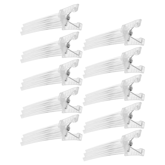 LOLIPPYY 10Pcs Hair Root Lifter Clips White for Accurate Haircutting Use and Volume