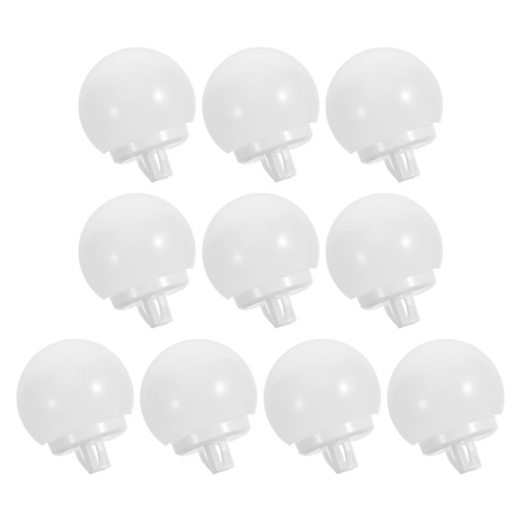 LOLIPPYY 10Pcs Half Globe Vanity Light Covers LED Bulb Shade with Soft Illumination for Home