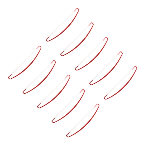 LOLIPPYY 10-Pack Red Plastic Hand Grips for Flagpoles, Banner Holders for Outdoor Events, Parties, Rallies, and More