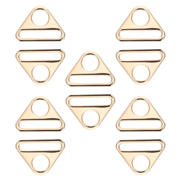 LOLIPPYY 10Pcs Fixed Buckle Zinc Alloy Golden for Bag Parts and Accessories