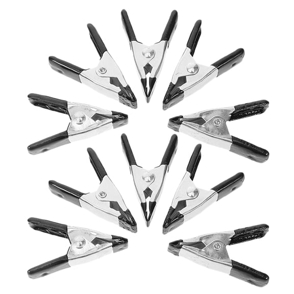 LOLIPPYY 10Pcs Heavy Duty Metal Spring Clamps for Photography Backdrop Welding Woodworking and Hanging