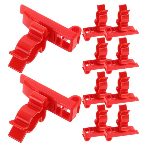 LOLIPPYY 10Pcs Heavy Duty Red Pegboard Tool Holders for Garage Organization Polishing Machine and Hardware Storage