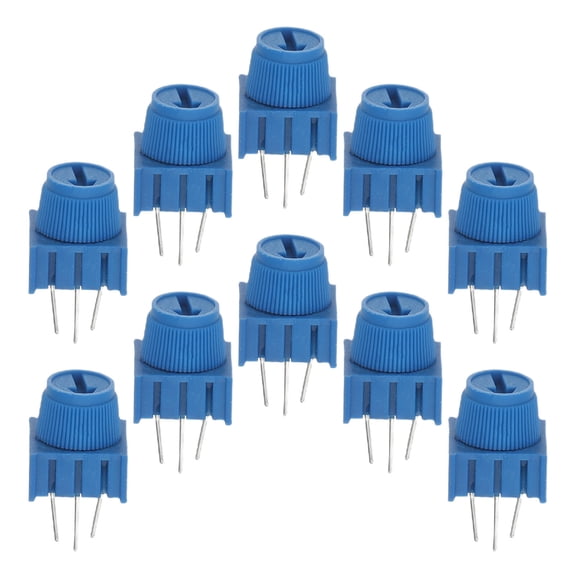 LOLIPPYY 10Pcs High Accuracy 1K Trim Potentiometer with Knob for Breadboard Electronics Circuits