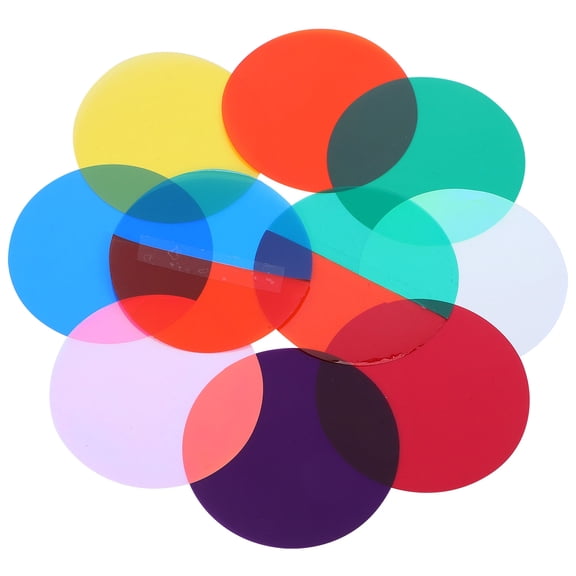 LOLIPPYY 10Pcs High Transparency PVC Gel Sheets for Soft Diffusion Lighting and Atmosphere Enhancement