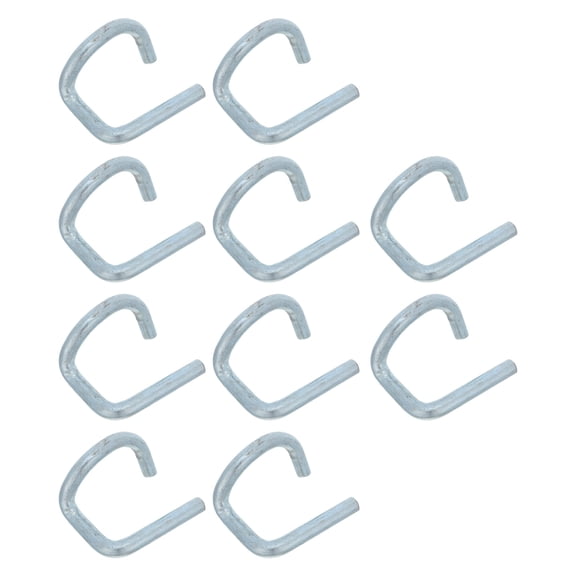 LOLIPPYY 10Pcs Industrial Steel Scaffold Pigtail Pins Silver Forged Coupler Pins for Secure Scaffold Frame Joints