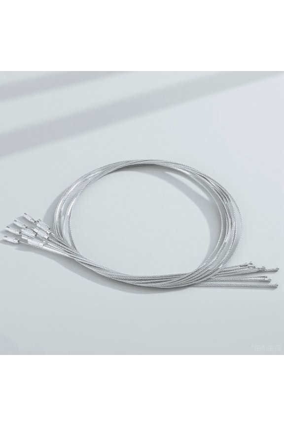 10Pcs Keychain Loop Stainless Steel Wire Keychains for Travel Use