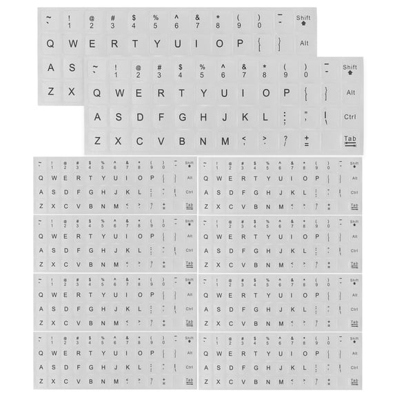 LOLIPPYY 10Pcs Laptop Keyboard Stickers English Letters Ultrathin Design for Computer Keys