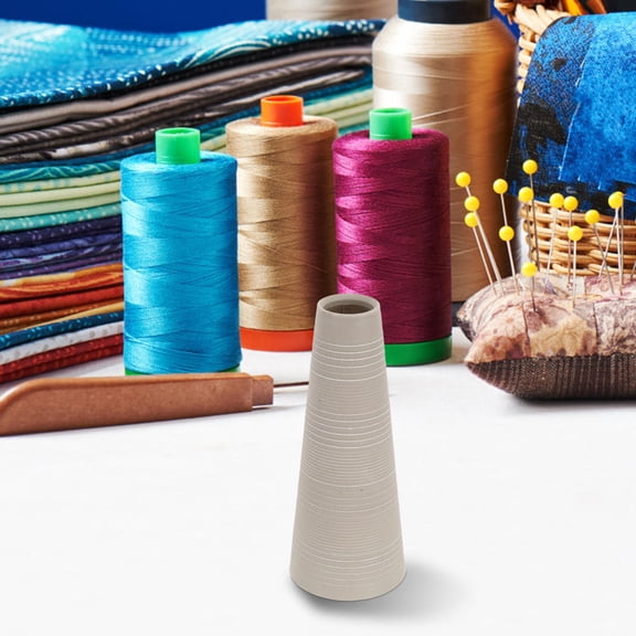 LOLIPPYY 10Pcs Lightweight Plastic Tapered Yarn Tubes for Sewing and Knitting with Anti Slip Texture