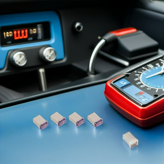 LOLIPPYY 10Pcs Micro for Car Use Multi Color Compact Design Square Automotive Fuse Kit