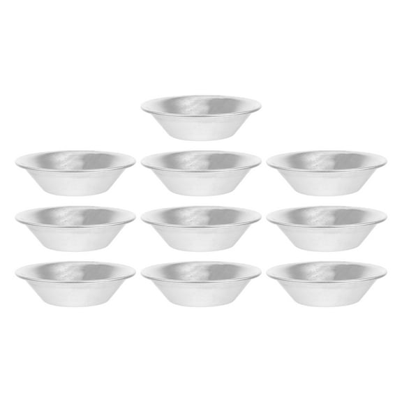 LOLIPPYY Set of 10 Mini Round Pie Molds Aluminum for Home Baking and Sturdy Construction