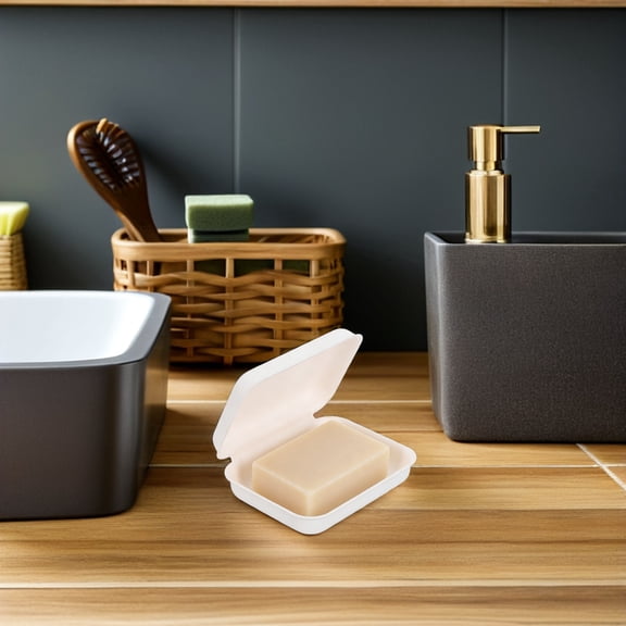 LOLIPPYY 10Pcs Minimalist White Paper Soap Box for Birthday Party Wedding and Travel Storage