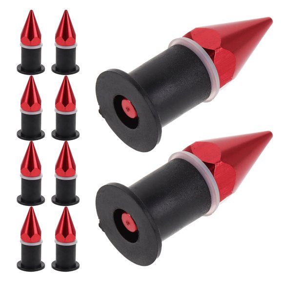 LOLIPPYY 10Pcs Motorcycle Windshield Bolts Red Aluminum Alloy Windscreen Mounting Hardware Kit