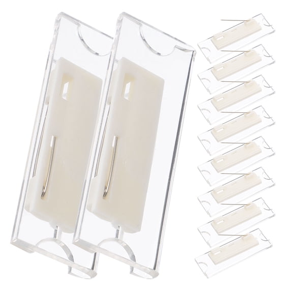 LOLIPPYY 10Pcs Multi Acrylic Identity Badge Holders for Work School Daily Use Lightweight and Transparent