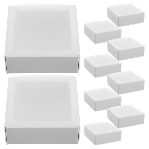 LOLIPPYY 10Pcs Multi Color Blank Match Box Storage with Smooth Material for Versatile Home and Event Placement