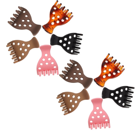 LOLIPPYY 10Pcs Multi Color Hair Claw Clips with Shark Clip Design Non Slip Volumizing Root Lifter for Thick Hair