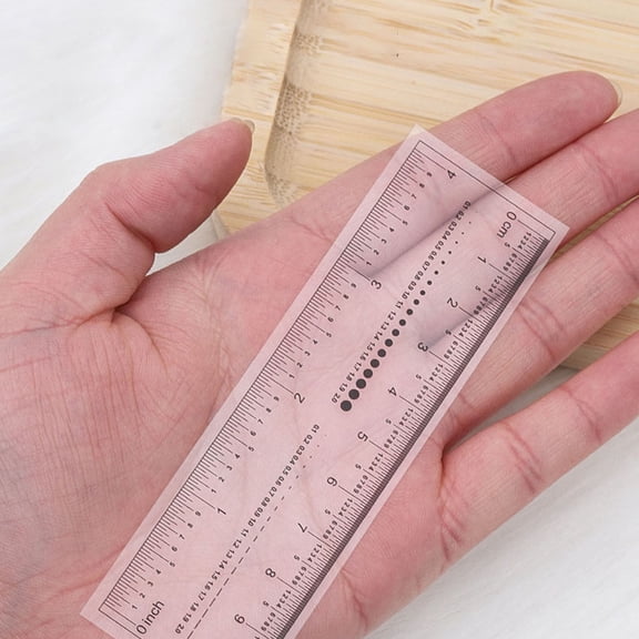 LOLIPPYY 10Pcs Multi Function Transparent Student Rulers with Inches and Centimeters