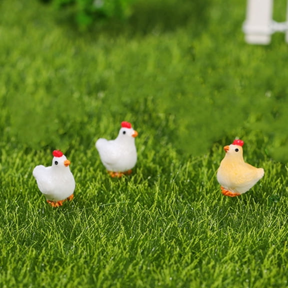 LOLIPPYY 10Pcs Multi Resin Hen Statue Decor Perfect for Desktop Garden Scene Or Workspace Ornament