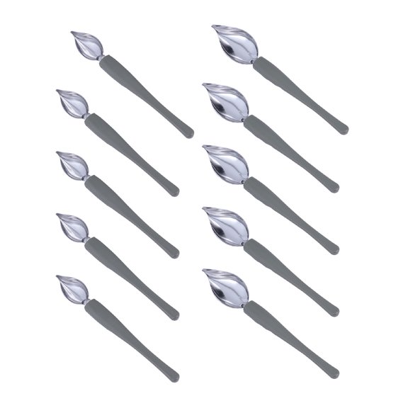 LOLIPPYY 10Pcs Multipurpose Culinary Spoons for Baking Decorating Coffee Drawing and Plating