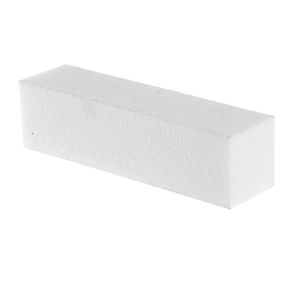 LOLIPPYY Nail Buffer Block for Natural Nails White Sponge 10Set 3.7In x 1In x 1In