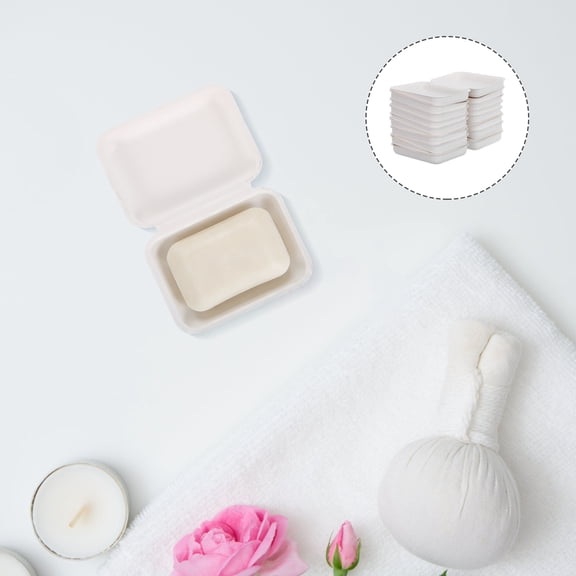 LOLIPPYY 10Pcs Paper Soap Packaging Box Lightweight Soap Holder for Travel Camping Essentials