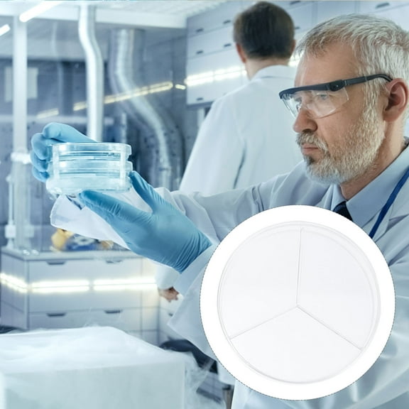 LOLIPPYY 10Pcs Petri Plate Set for Microbiology Research Durable Material
