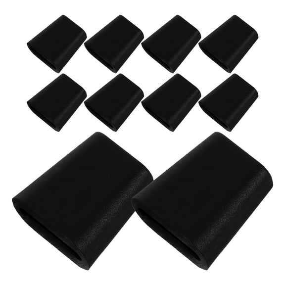 LOLIPPYY 10Pcs Plastic Feet for Sink Rack Replacement Black Non Slip Feet Protectors for Kitchen Sink