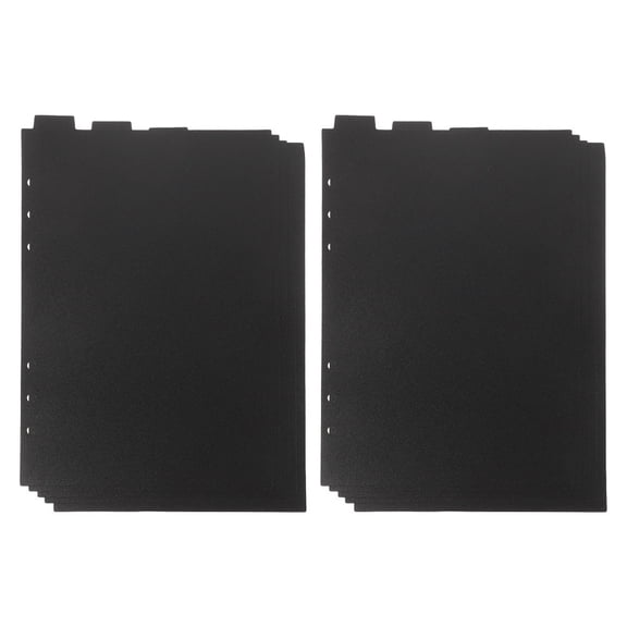 LOLIPPYY 10Pcs Plastic Page Dividers with Writable Tabs for Office File Separation and Quick Reference