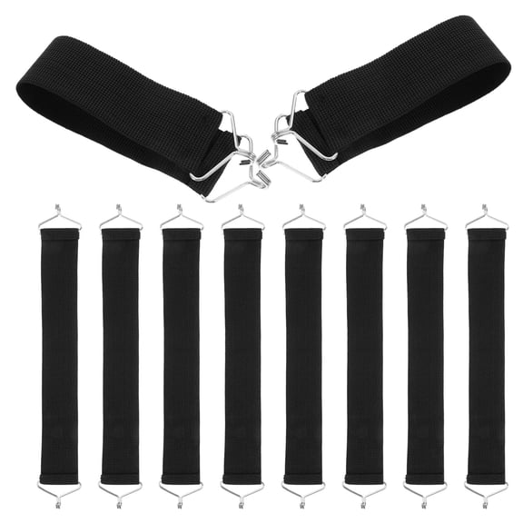LOLIPPYY 10Pcs Portable Chair Support Straps Black Non Sag Seat Stabilizer for Folding Recliners