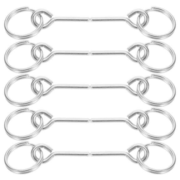 LOLIPPYY 10Pcs Portable Rope Connect Pin Plated Silver Tent Accessory Durable and Easy to Install Outdoors