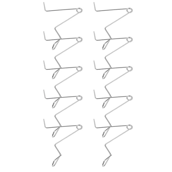 LOLIPPYY 10Pcs Portable Stainless Steel Beehive Fixing Clamps Silver Accessories