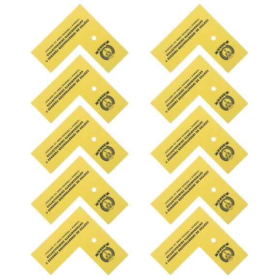 LOLIPPYY 10Pcs Portable Yellow Evidence Scale Markers with Clear Number Labels for Field Investigations