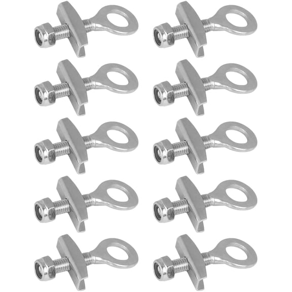 LOLIPPYY 10Pcs Professional Plated Silver Bike Chain Tool for Efficient Chain Tension Adjustment