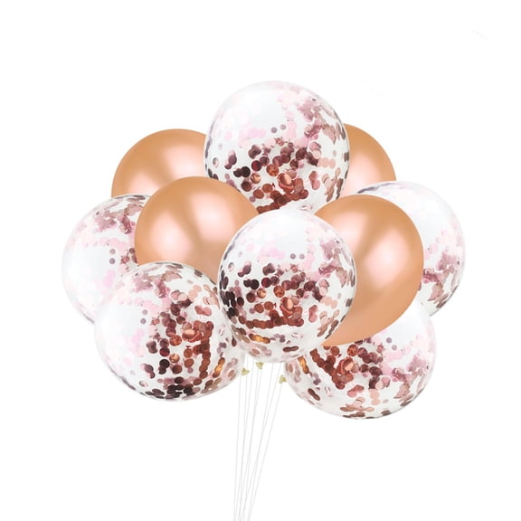 LOLIPPYY 10Pcs Proposal Balloons Clear Confetti Balloons Assorted Colors for Celebration